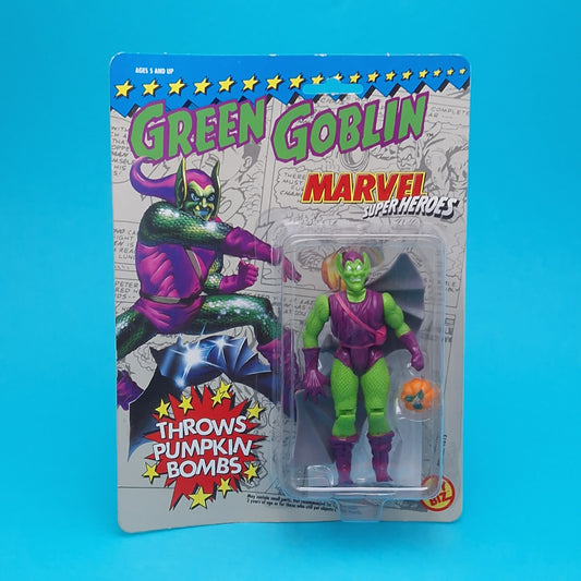 MARVEL SUPERHEROES ☆ GREEN GOBLIN Vintage Figure ☆ Original Carded Toybiz 90s