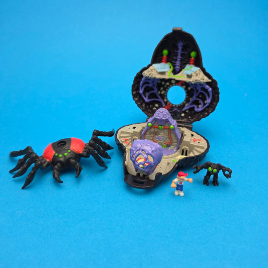 MIGHTY MAX ☆ TRAPPED BY ARACHNOID Doom Zone Vintage Figure Playset ☆ 90s