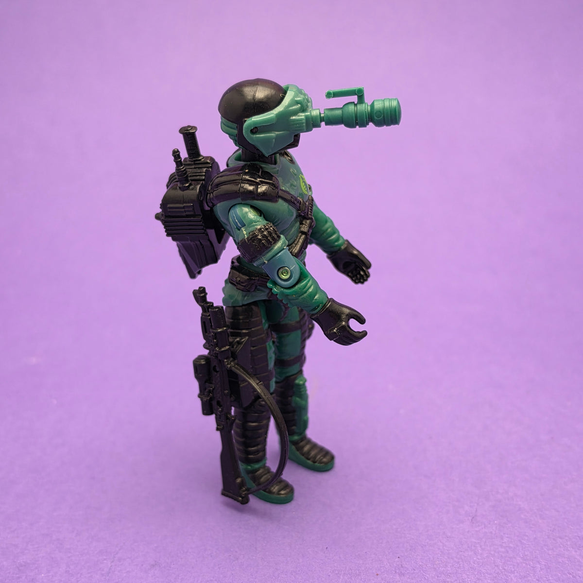 GI JOE ☆ NIGHT-VIPER Action Figure Complete ☆ Action Force Hasbro 1989 Card