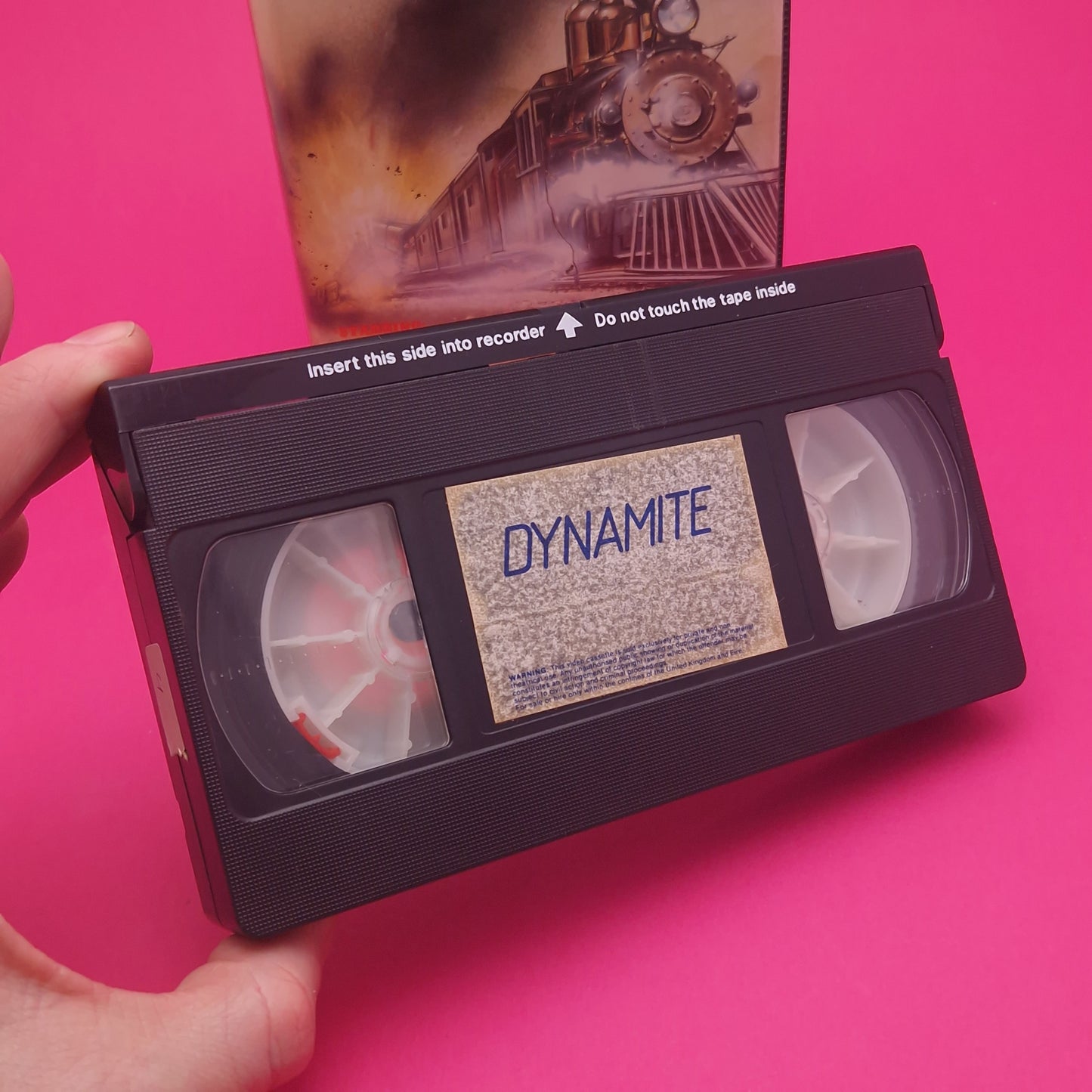 VHS Video ☆ DYNAMITE AKA BEARCATS! Powderkeg ☆ 1971 70s Clamshell Vintage PG Rod Taylor