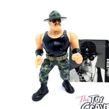 Load image into Gallery viewer, WWF HASBRO SGT SLAUGHTER Vintage Wrestling Figure ☆ Bio Card Original 90s Series 3
