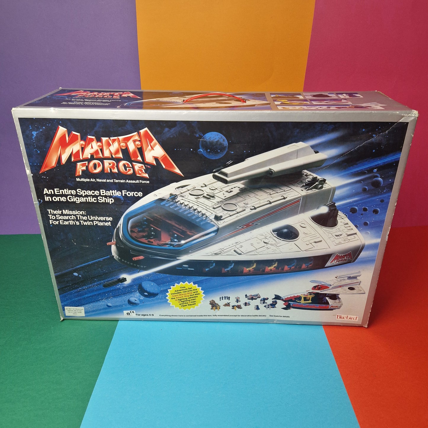 MANTA FORCE ☆ SPACE COMMAND SHIP Mini Figures ☆ BOXED Bluebird 80s