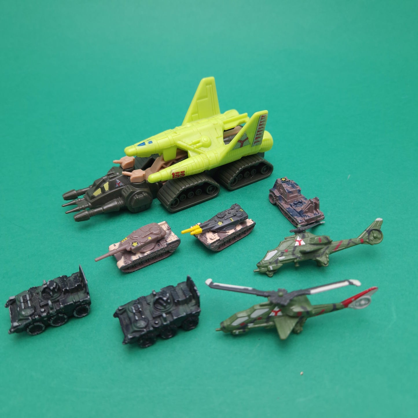 MEGA FORCE ☆ ARMY TANKS HELICOPTERS BUNDLE Vintage ☆ 90s Original Kenner Diecast