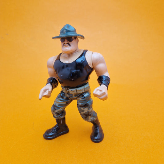 WWF HASBRO SGT SLAUGHTER Vintage Wrestling Figure ☆ Original 90s Series 3