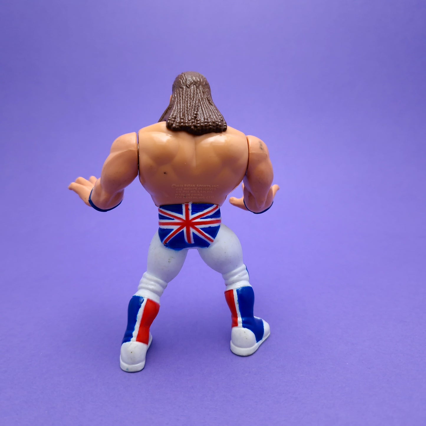 WWF HASBRO ☆ THE BRITISH BULLDOG Vintage Wrestling Figure ☆ Original 90s Series 4