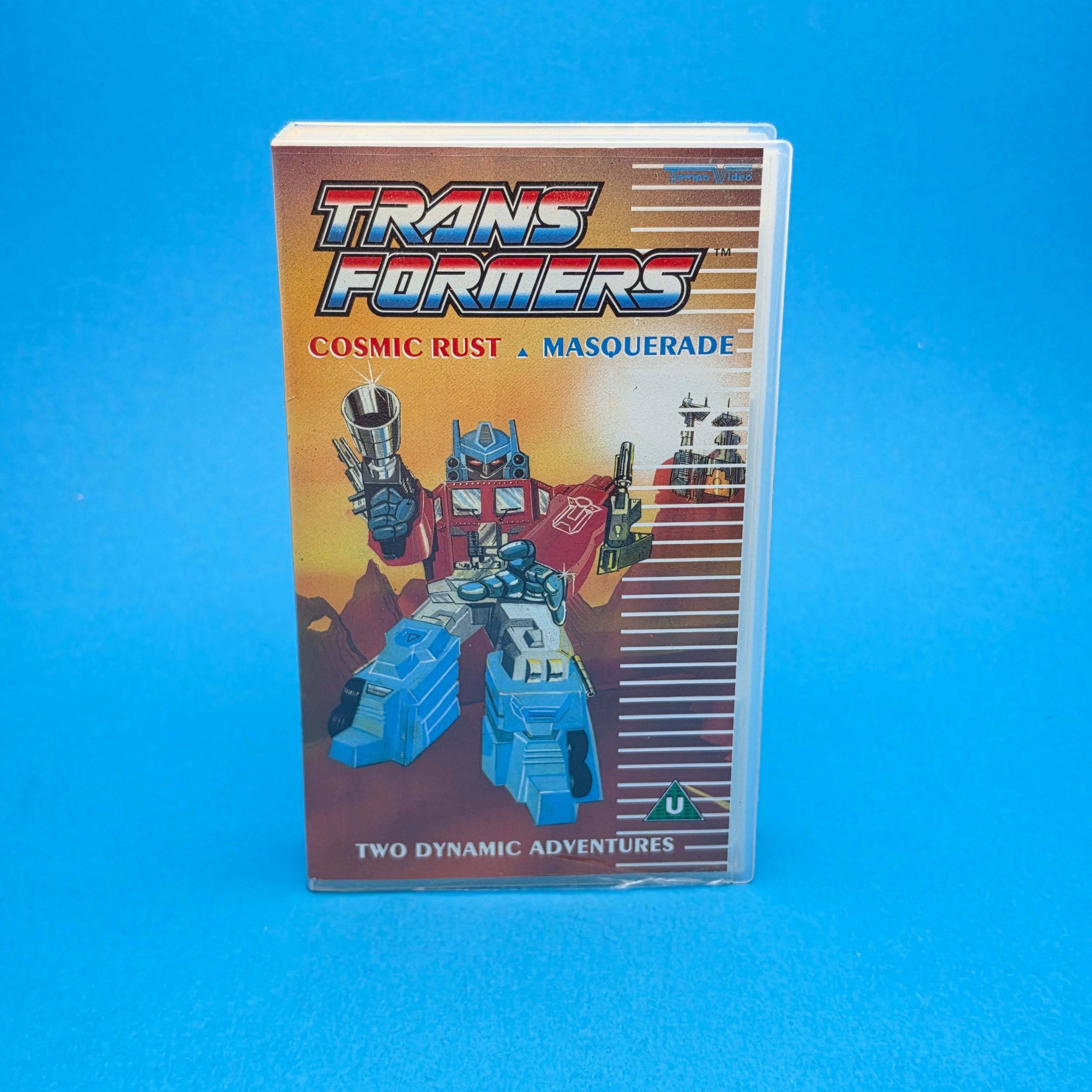 VHS Video ☆ TRANSFORMERS COSMIC RUST MASQUERADE ☆ U Cert Vintage
