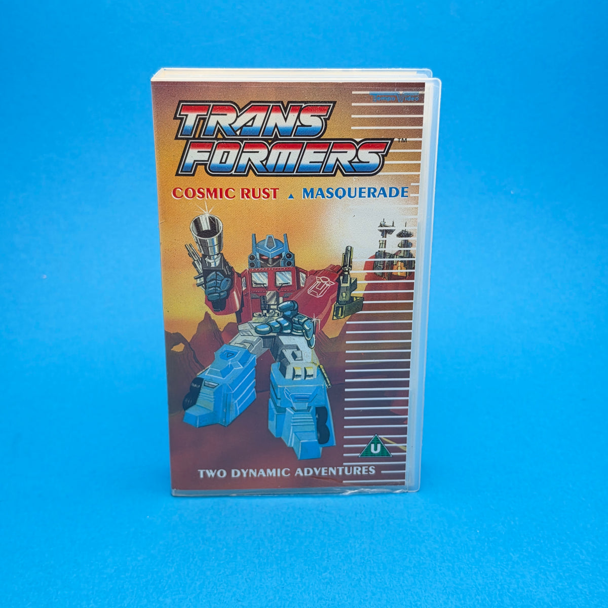 VHS Video ☆ TRANSFORMERS COSMIC RUST MASQUERADE ☆ U Cert Vintage Tape
