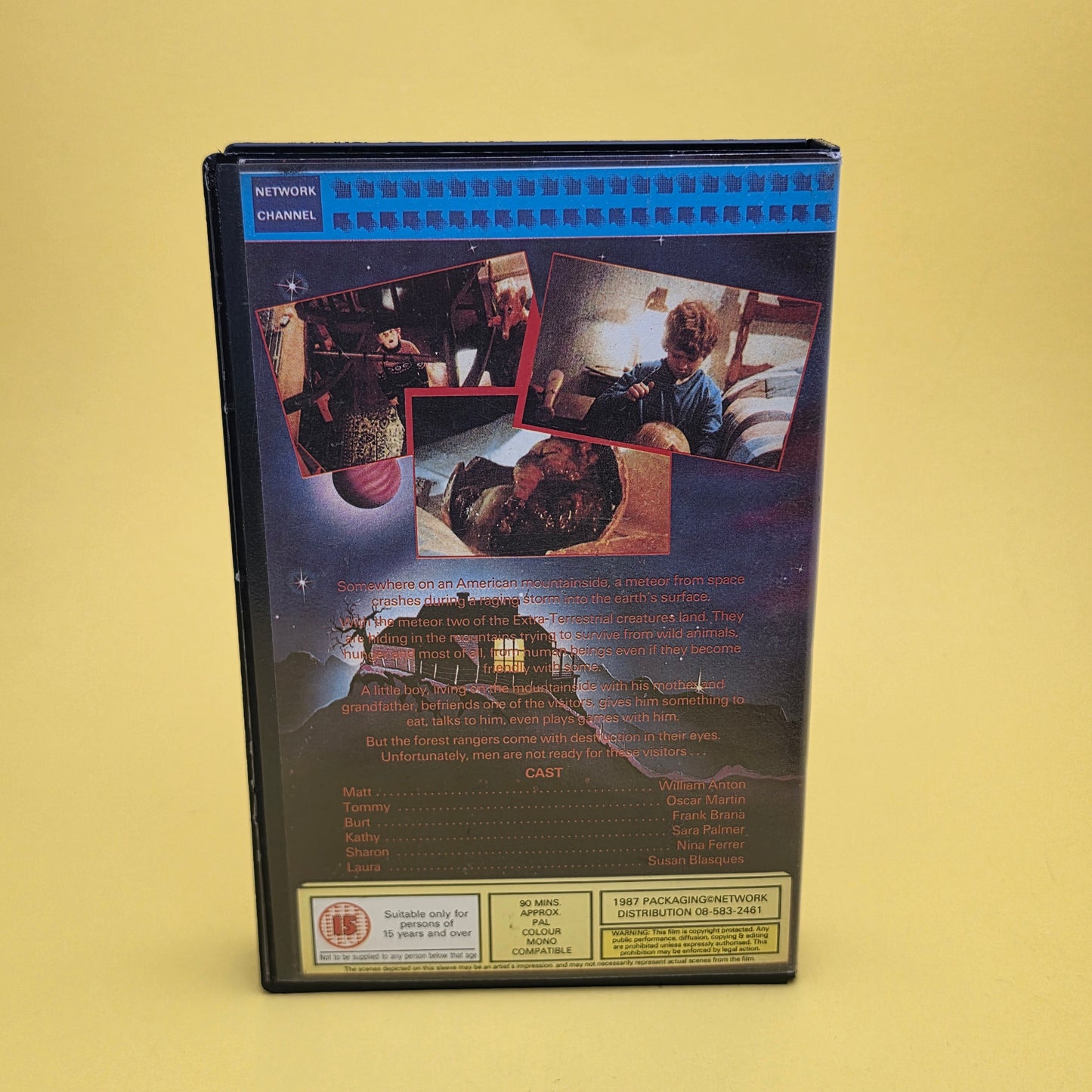 VHS Video ☆ EXTRA TERRESTRIAL VISITORS  1987 ☆ 15 Cert Vintage Ex Rental Big Box