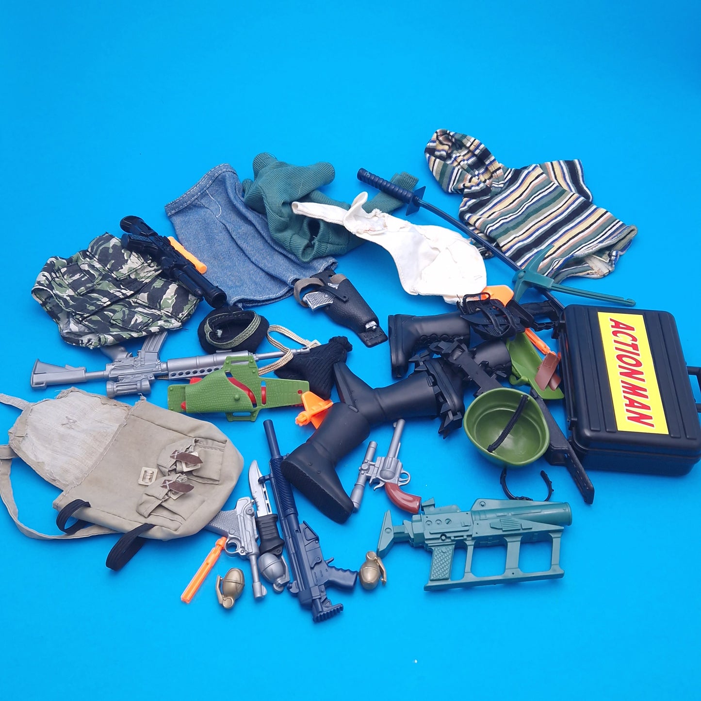 ACTION MAN ☆ DUKE SNAKE EYES BUNDLE Figure Doll ☆ Vintage HASBRO Loose 90's