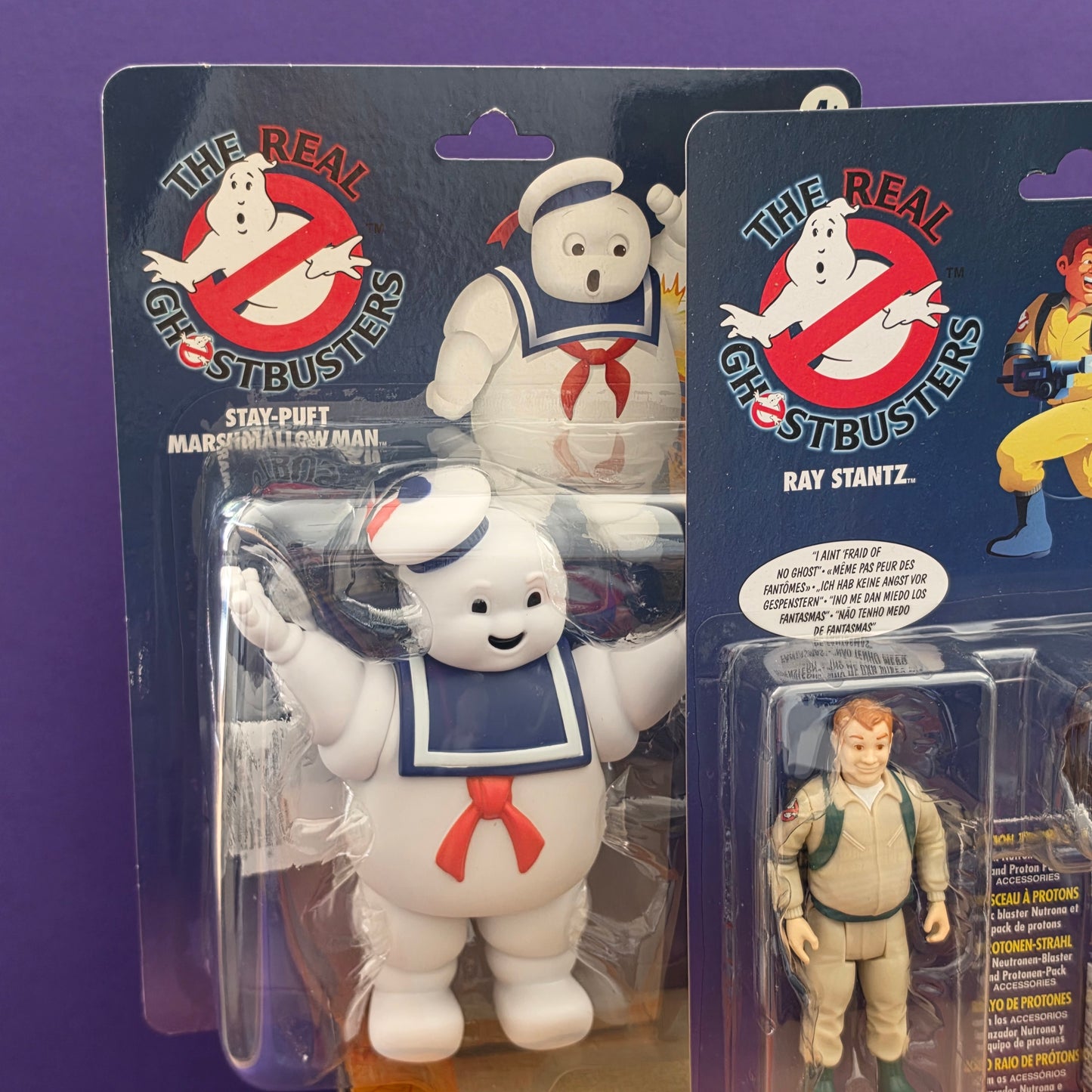 THE REAL GHOSTBUSTERS REISSUE ☆ FULL SET & STAY PUFT GREEN GHOST Shipper Figure ☆ Kenner Classics Sealed Carded