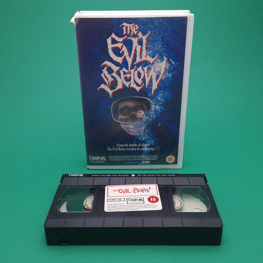 VHS Video ☆ THE EVIL BELOW ☆ 80s Horror Big Box Ex Rental Vintage 15 cert