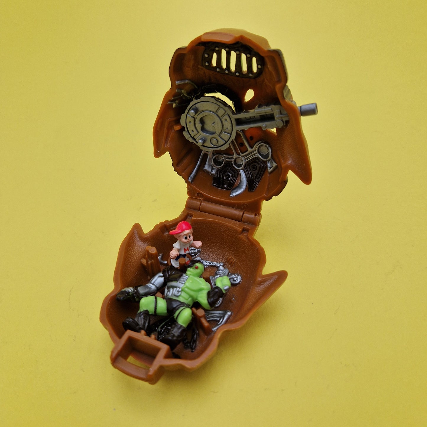 MIGHTY MAX ☆ SKULL WARRIOR Horror Heads Vintage Figure Playset ☆ Complete