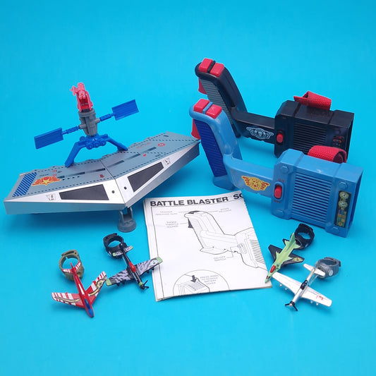 RING RAIDERS ☆ MOBILE ASSAULT BATTLE BLASTER & Fighters Plane ☆ Vintage Matchbox Original 80s Loose