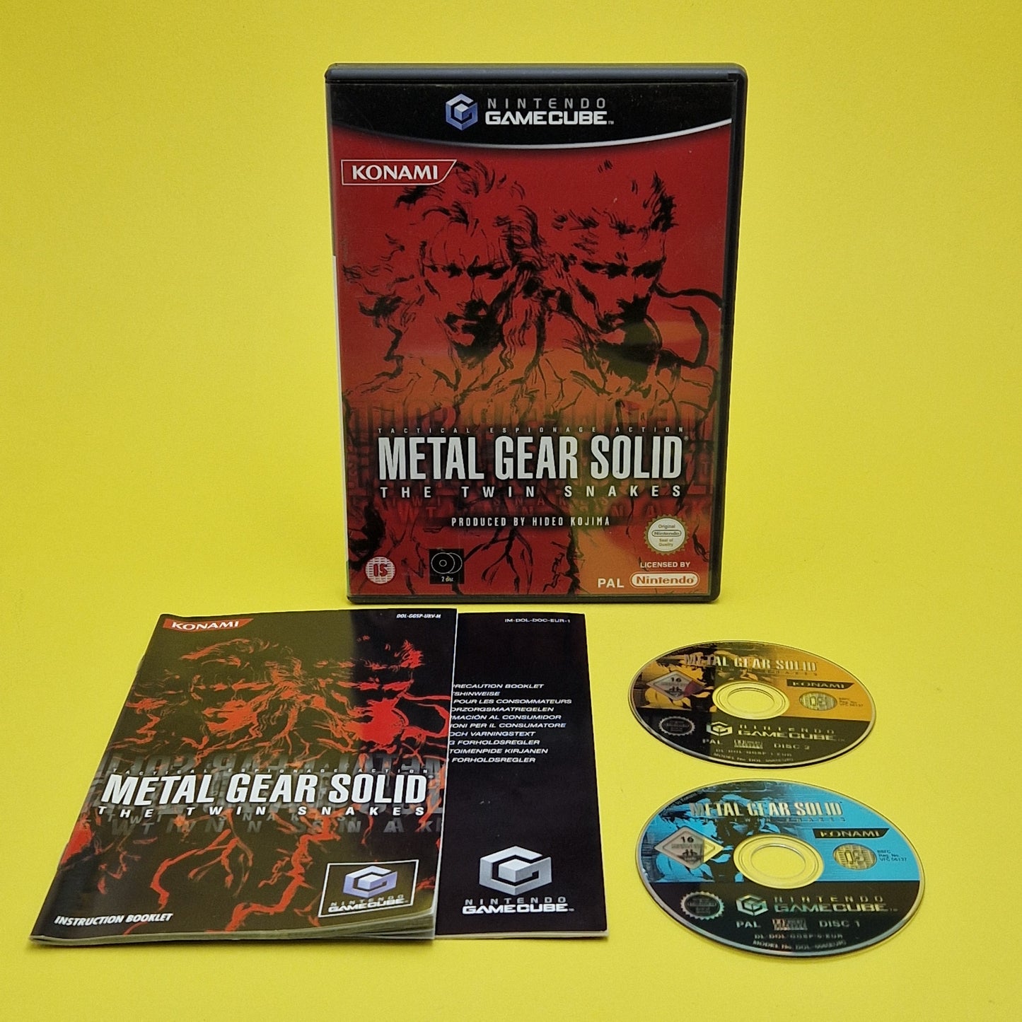 NINTENDO GAMECUBE ☆ METAL GEAR SOLID THE TWIN SNAKES ☆ Retro Boxed & Manual