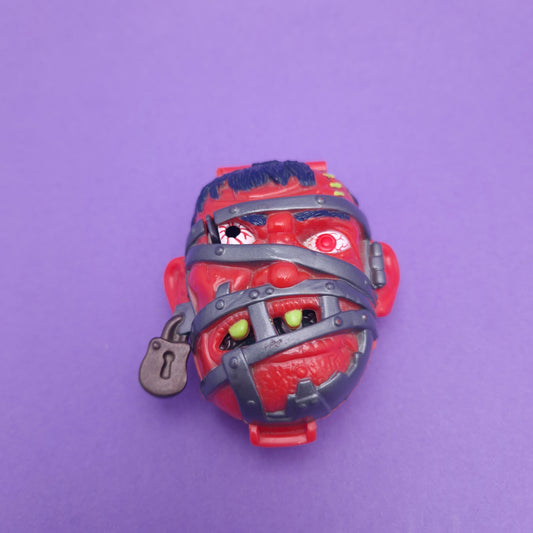 MIGHTY MAX ☆ LOCKJAW Horror Heads Vintage Figure Playset ☆ Complete