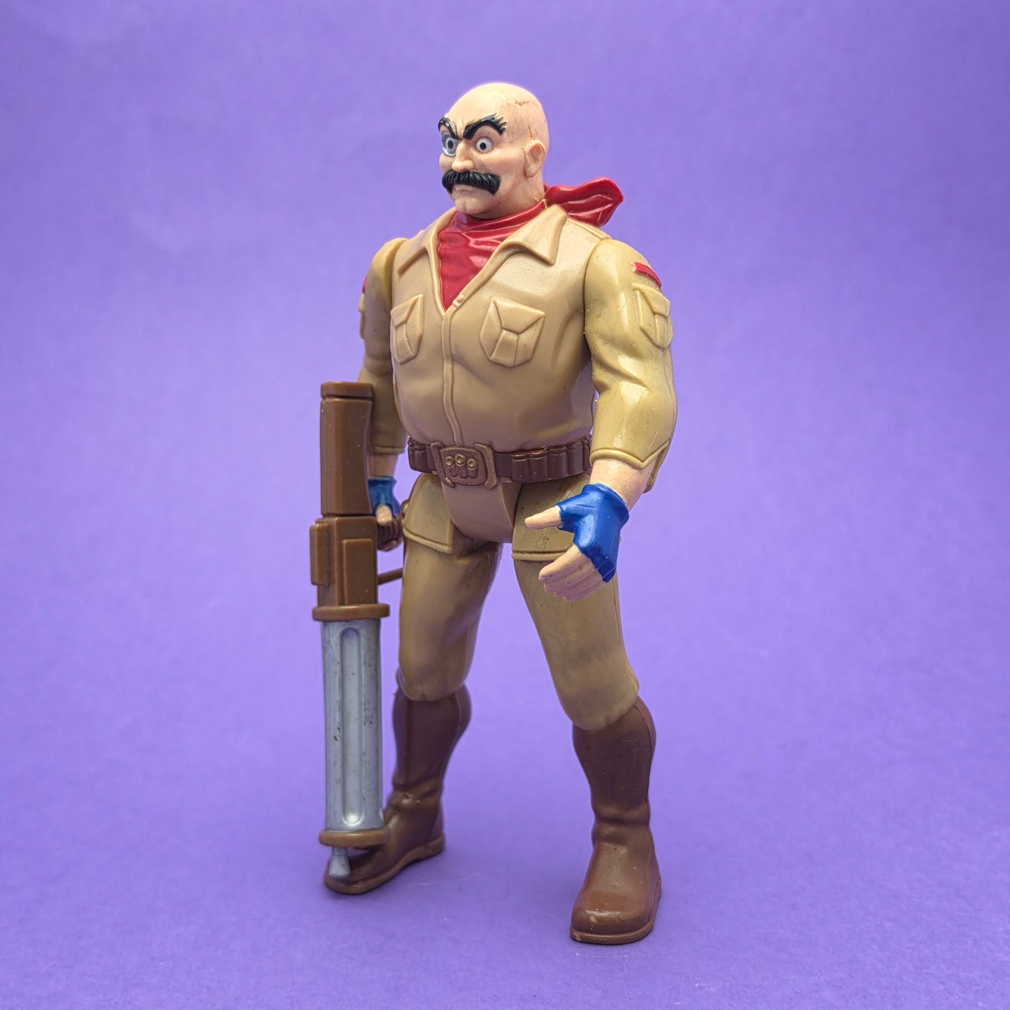 THUNDERCATS ☆ SAFARI JOE & GUN Complete Action Figure ☆ Vintage LJN Original 80s Loose