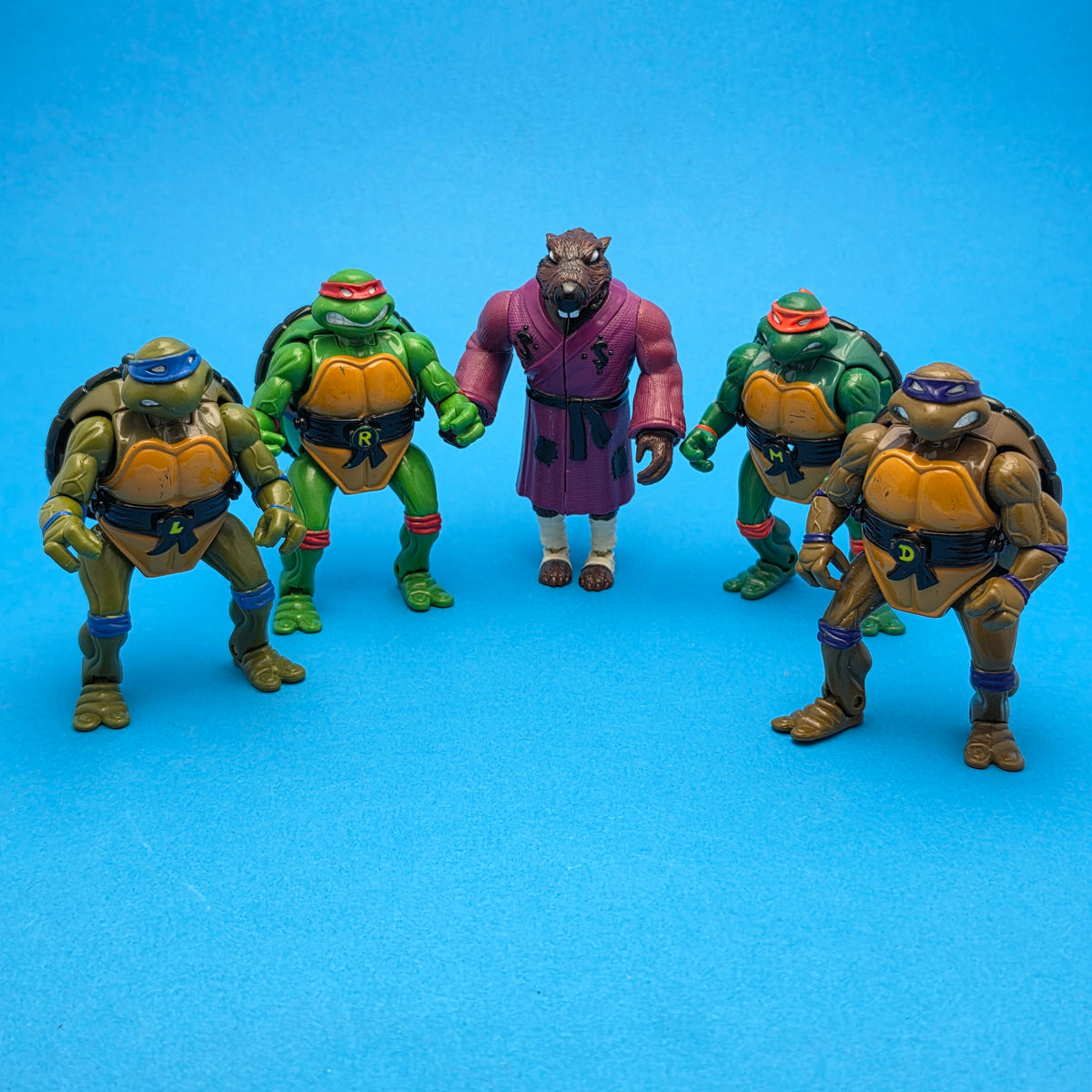 TEENAGE MUTANT NINJA TURTLES ☆ SPLINTER RAPH LEO DON MICKEY Mutatin Mutations Figure ☆ Vintage