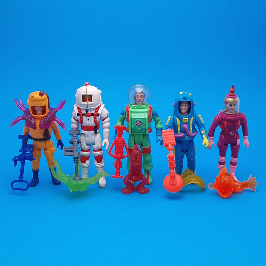 GHOSTBUSTERS ☆ SUPER FRIGHT FEATURES SET OF 5 Vintage Figure ☆ Loose 80s Kenner