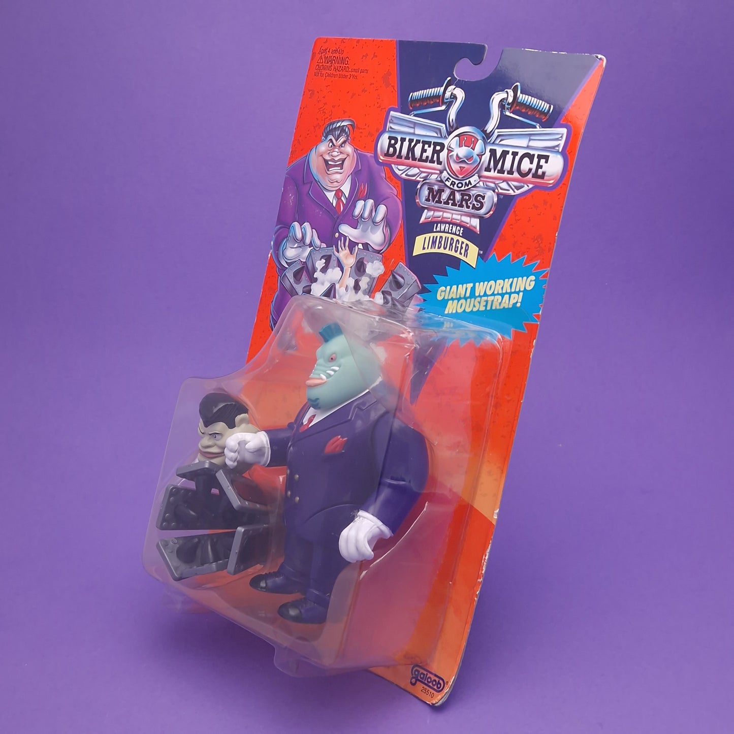 BIKER MICE FROM MARS ☆ LAWRENCE LIMBURGER Carded Action Figure ☆ Sealed Vintage 90s
