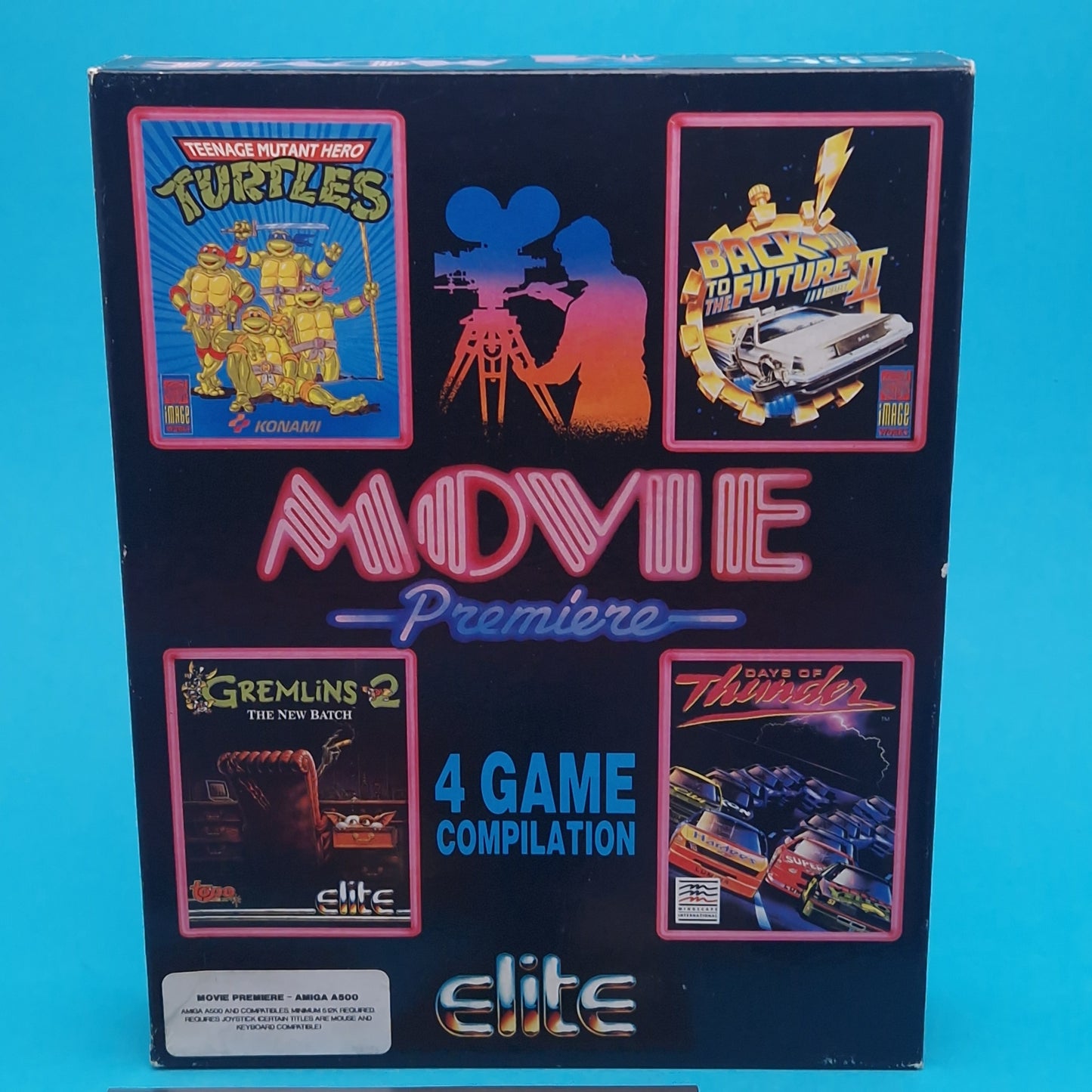 AMIGA ☆ MOVIE PREMIER BTTF 2 GREMLINS DAYS OF THUNDER TMHT ☆ BOXED Tested Vintage Retro Game