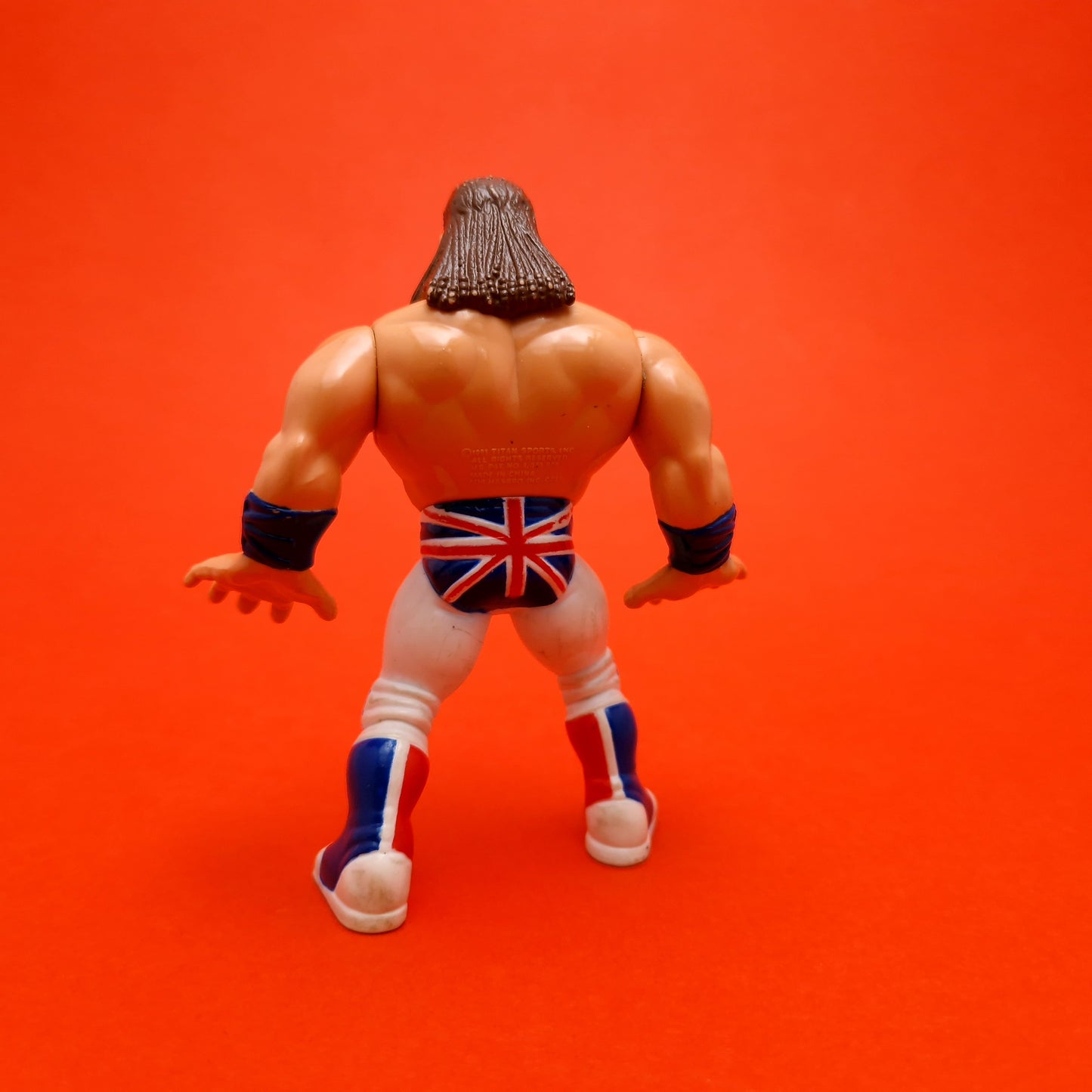 WWF HASBRO ☆ THE BRITISH BULLDOG Vintage Wrestling Figure ☆ Original 90s Series 4