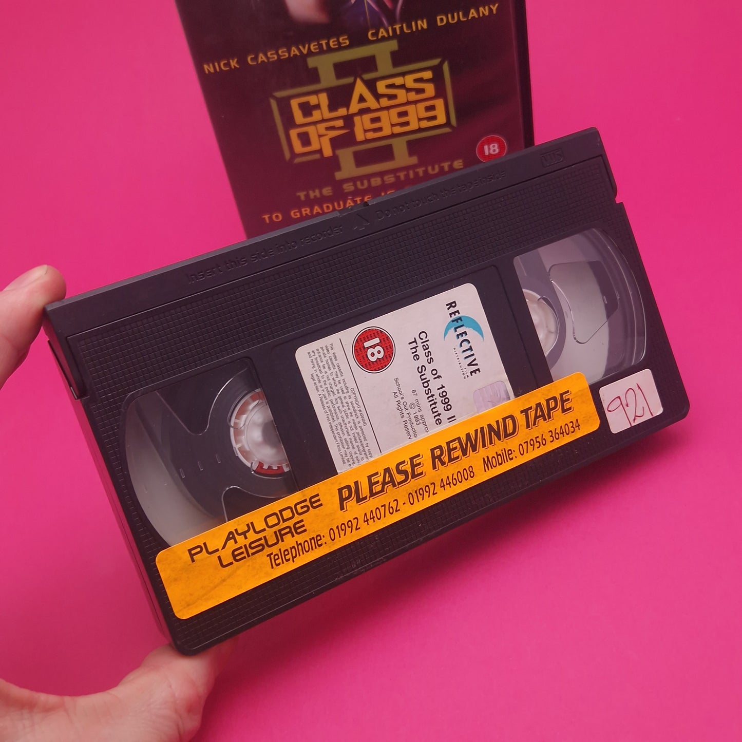 VHS Video ☆ CLASS OF 1999 2 THE SUBSTITUTE ☆ 90s Big Box Ex Rental Vintage 18