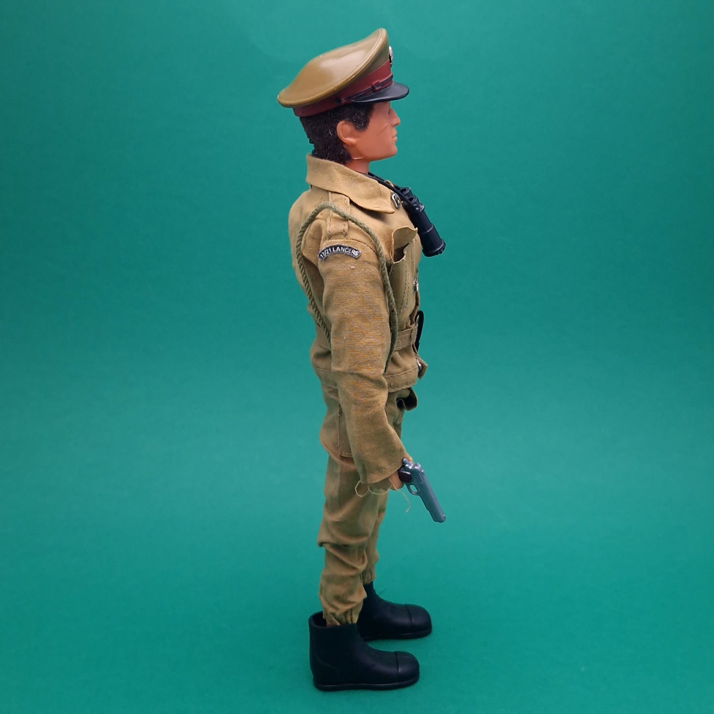 ACTION MAN ☆ BRITISH INFANTRY MAJOR Parts Uniform & Eagle Eye Figure 80's ☆ Vintage PALITOY Loose