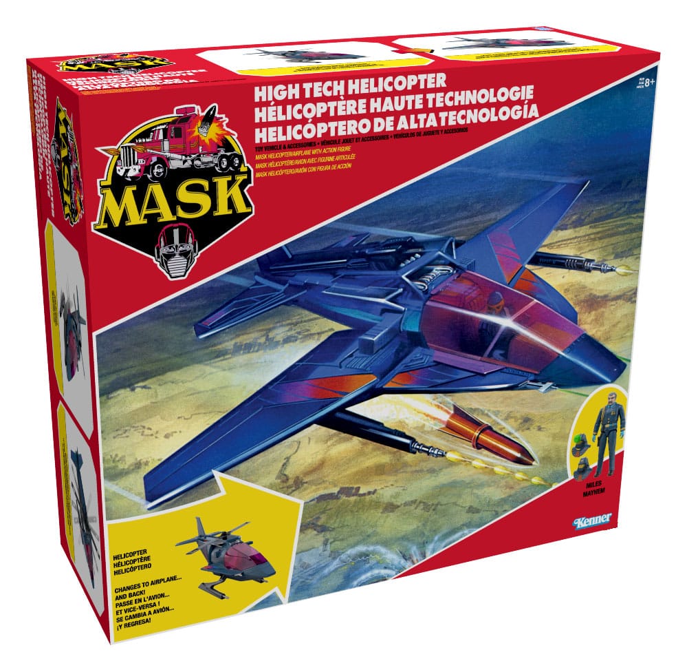 M.A.S.K. ☆ Action Figure Vehicle High Tech Helicopter (Switchblade) The Loyal Subjects Reissue