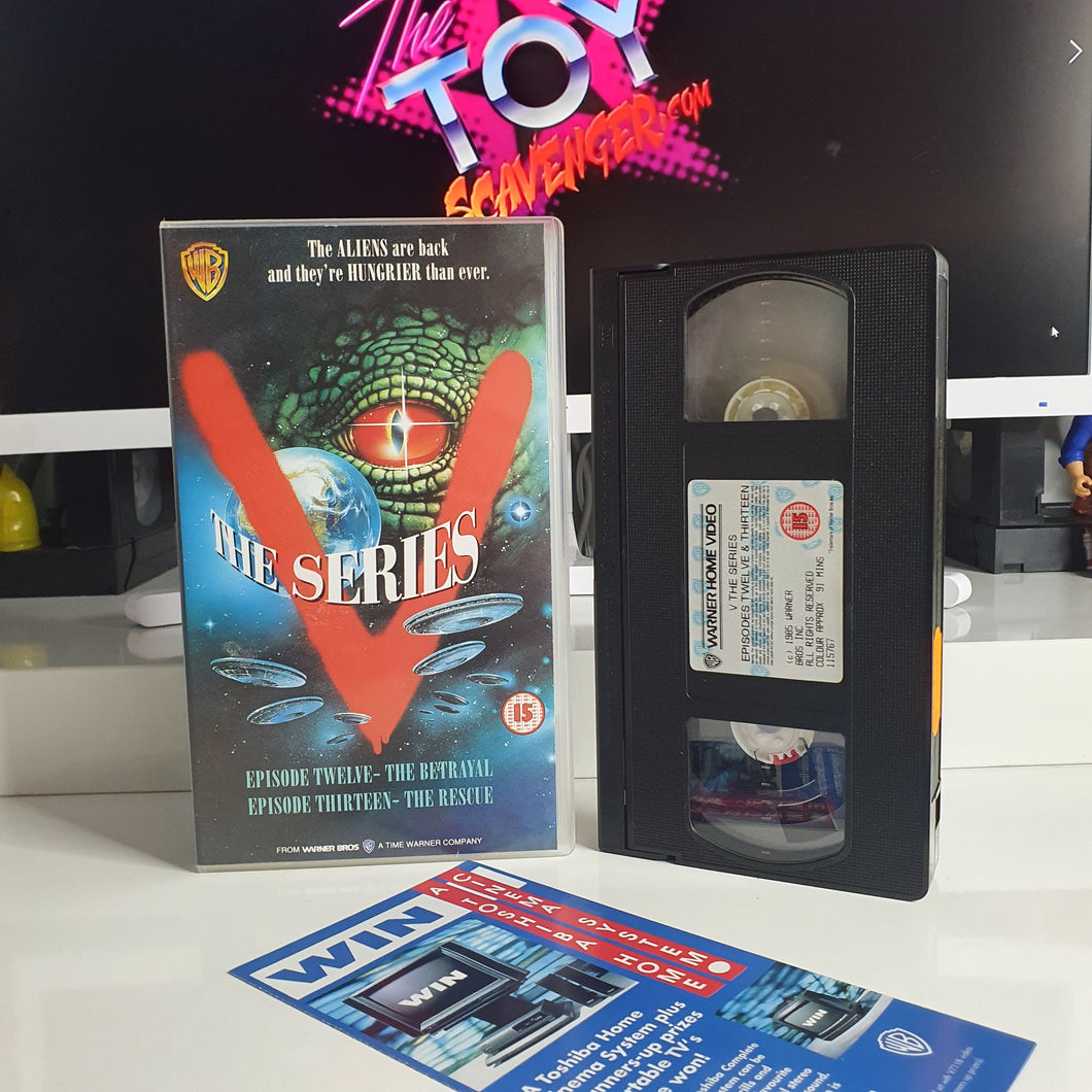 VHS Video ☆ V THE SERIES Episode Twelve & Thirteen 12 13 UK Tape Cassette ☆ 1985