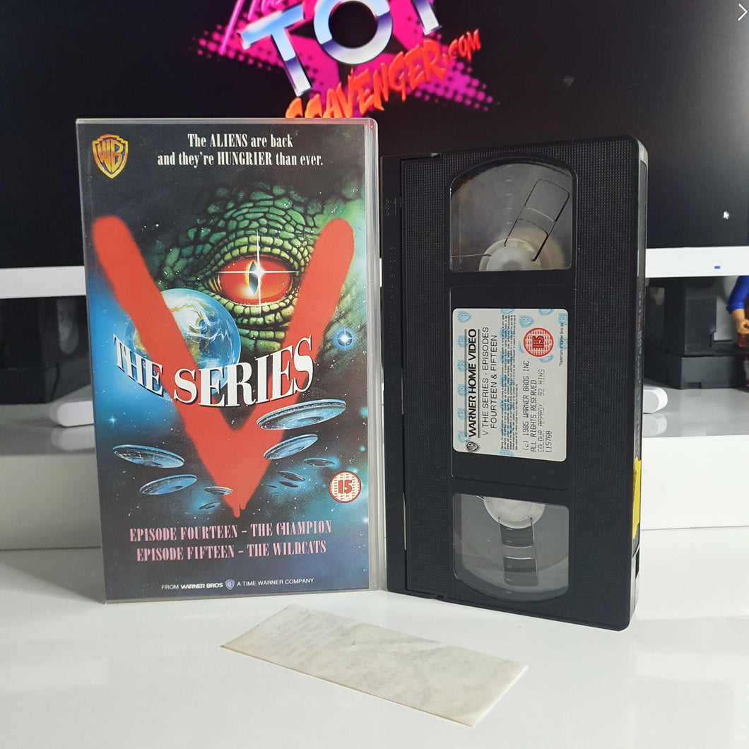 VHS Video ☆ V THE SERIES Episode Fourteen & Fifteen 14 15 UK Tape Cassette ☆ 1985