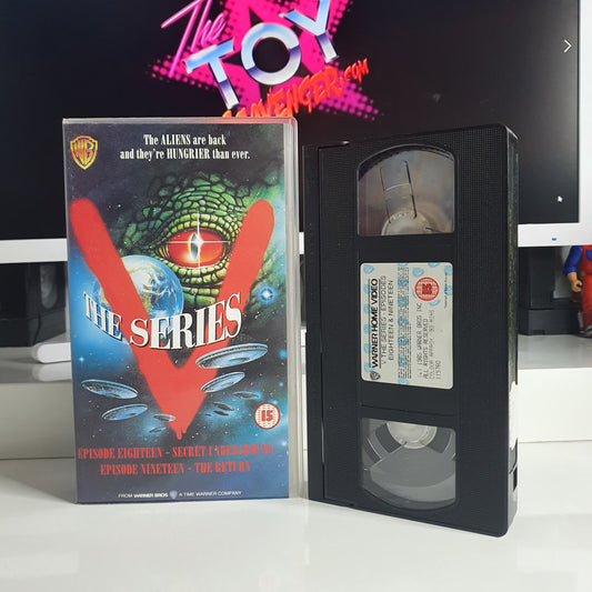 VHS Video ☆ V THE SERIES Episode Eighteen & Nineteen 18 19 UK Tape Cassette ☆ 1985