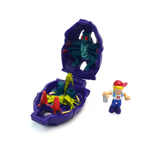 Load image into Gallery viewer, MIGHTY MAX ☆ INSECTOID Bloodsucker Shrunken Heads Vintage Figure Playset ☆ Complete Loose
