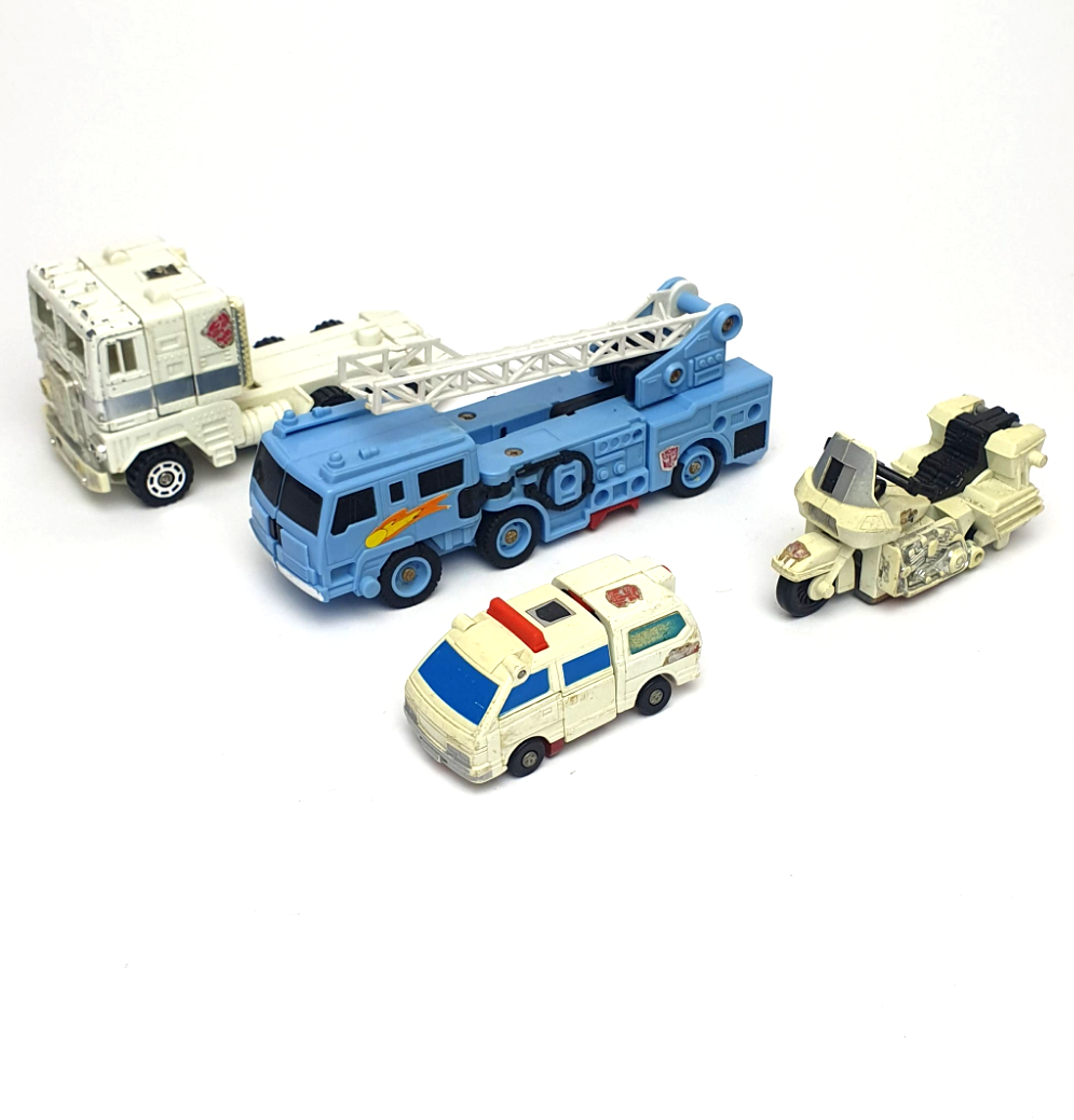 TRANSFORMERS G1 ☆ Combiners Groove Hot Spot First Aid & Ultra Magnus Robot Figures ☆  Vintage Original