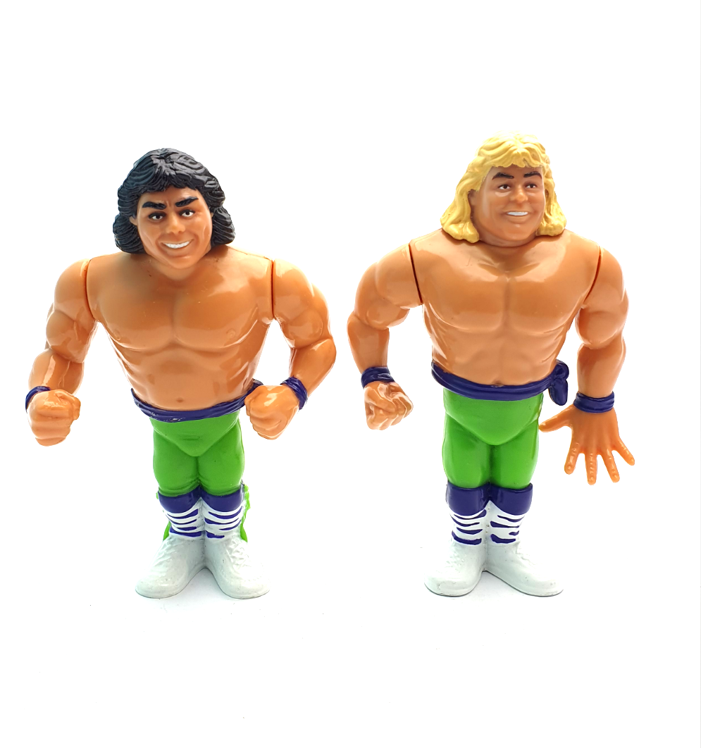 WWF HASBRO THE ROCKERS SHAWN MICHAELS AND MARTY JANNETTY Vintage Wrestling Figure ☆ Original 90s Series 3