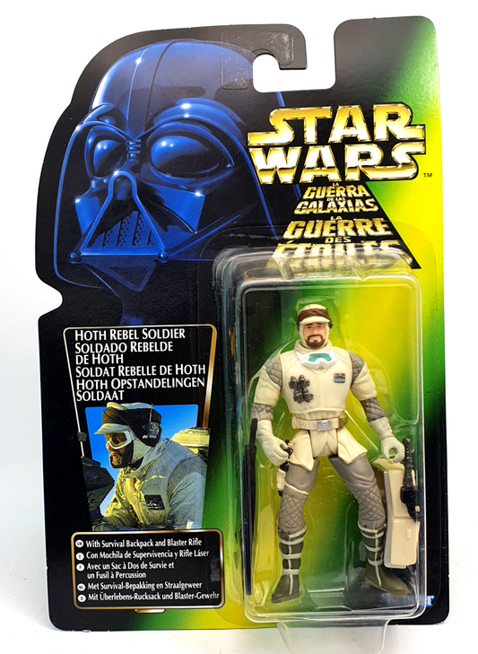 STAR WARS POTF ☆ HOTH REBEL SOLDIER Figure ☆ MOC Sealed Carded Kenner Power of the Force