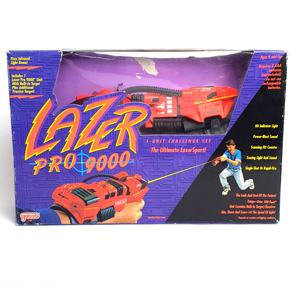 LAZER PRO 9000 ☆ Vintage 1991 Z 9000 Sharp Shooting Sport 90s Galoob Original Boxed