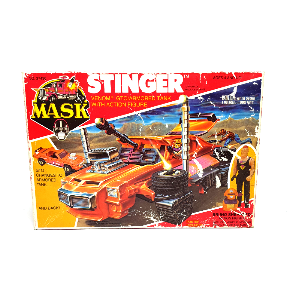 M.A.S.K ☆ STINGER Bruno Sheppard ☆ BOXED Complete Vintage MASK Kenner 80s US Box