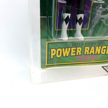 Load image into Gallery viewer, POWER RANGERS MMPR ☆ BLACK RANGER ZACK Auto Morphin Flip Head GRADED 70 UKG Figure Sealed Vintage 1994
