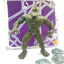 Load image into Gallery viewer, SPIDER-MAN WEB TRAP RAMPAGING RHINO MARVEL Figure ☆ Loose Toybiz 90s Original
