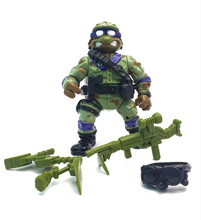 Load image into Gallery viewer, TEENAGE MUTANT NINJA TURTLES ☆ MILITARY DELTA TEAM DON Vintage Action Figure ☆ 90s Loose accessories
