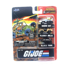 Load image into Gallery viewer, G.I. JOE ☆ NANO Hollywood Rides Mini Vehicles ☆ Carded Sealed Jada Die cast
