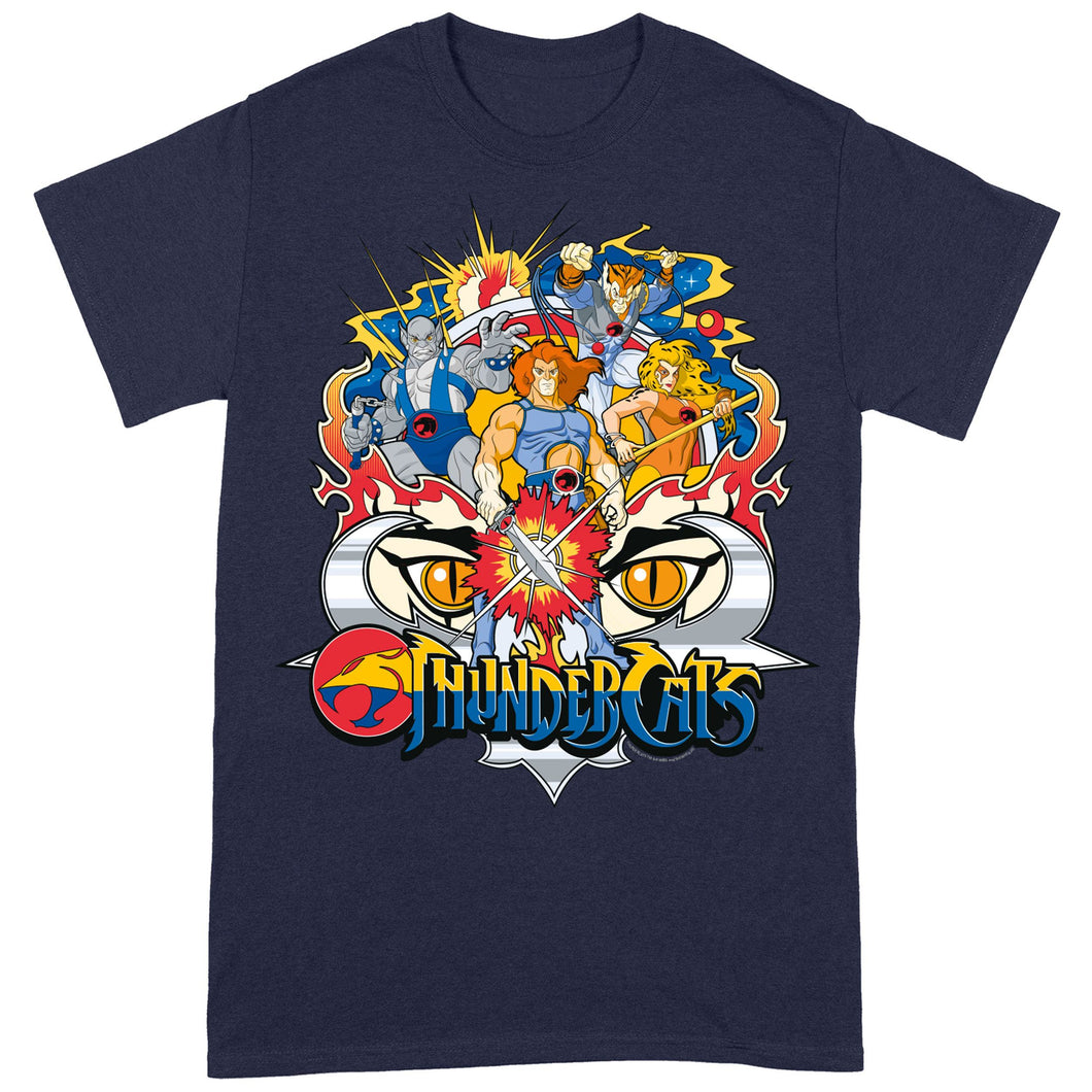 THUNDERCATS ACTION GROUP SHOT T-Shirt ☆ Officially licensed Clothing Size Small S